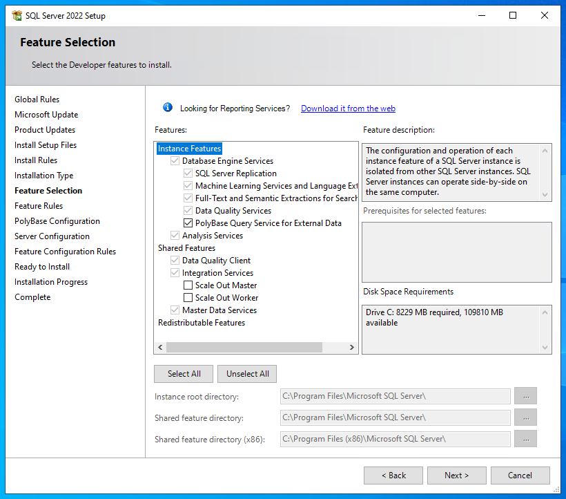 SQL Server Installer